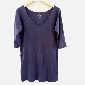 Lilly Pulitzer Eliza T-Shirt Dress Navy Blue Casual Size Medium